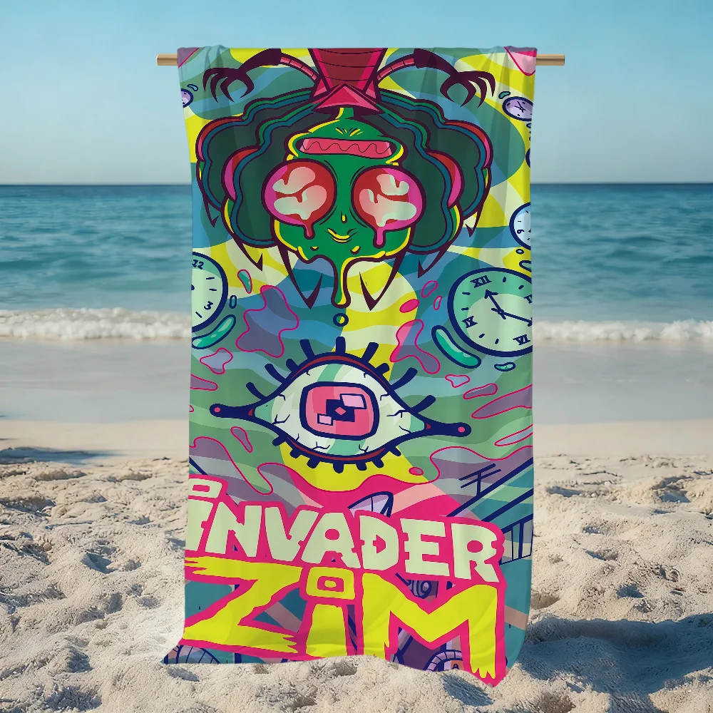 TV Series I-Invader Towel Beach Z-zim Quick Dry Soft Pool Towels Gift for Travel Gym Shower Camping sports