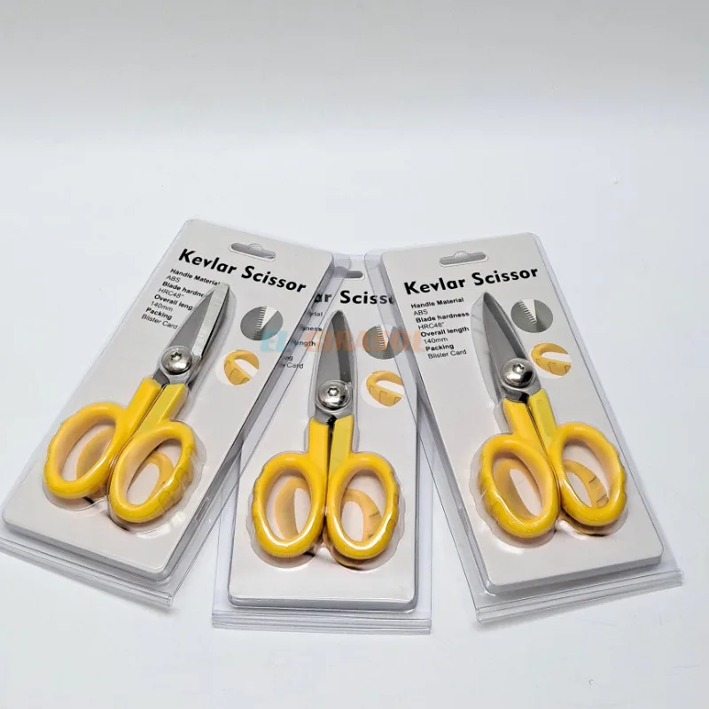 Nożyce Miller Tools Sawtooth Kevlar do cięcia włókien światłowodowych, miedzianych przewodów i narzędzie do zdejmowania izolacji z włókna aramidowego. — zdjęcie produktu 6