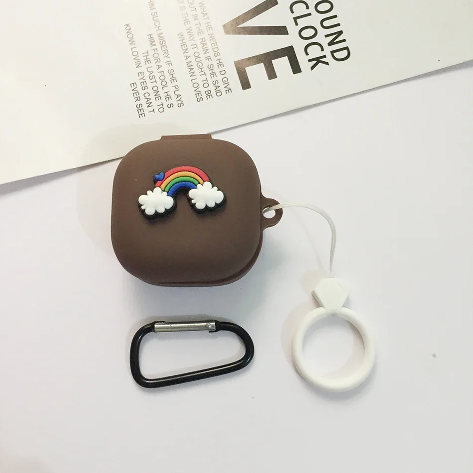 سيليكون الحال بالنسبة لسامسونج غالاكسي براعم FE ، لطيف الكرتون الحال ، Buds2 برو ، براعم لايف ، براعم برو ، علبة سماعة