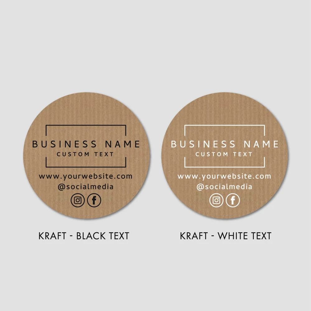 24pcs -40mm Custom Product Label Stickers Personalized Business Labels Logo Sticker Sheet Round Packaging Decals Circle Jar