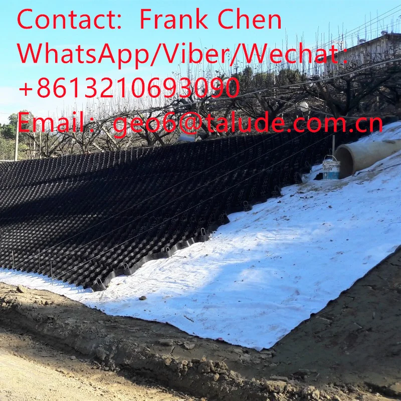 HDPE Geocell gravel stabilizers Plastic honeycomb Geocells for Retaining Wall reinforcement slope protection driveway geocell