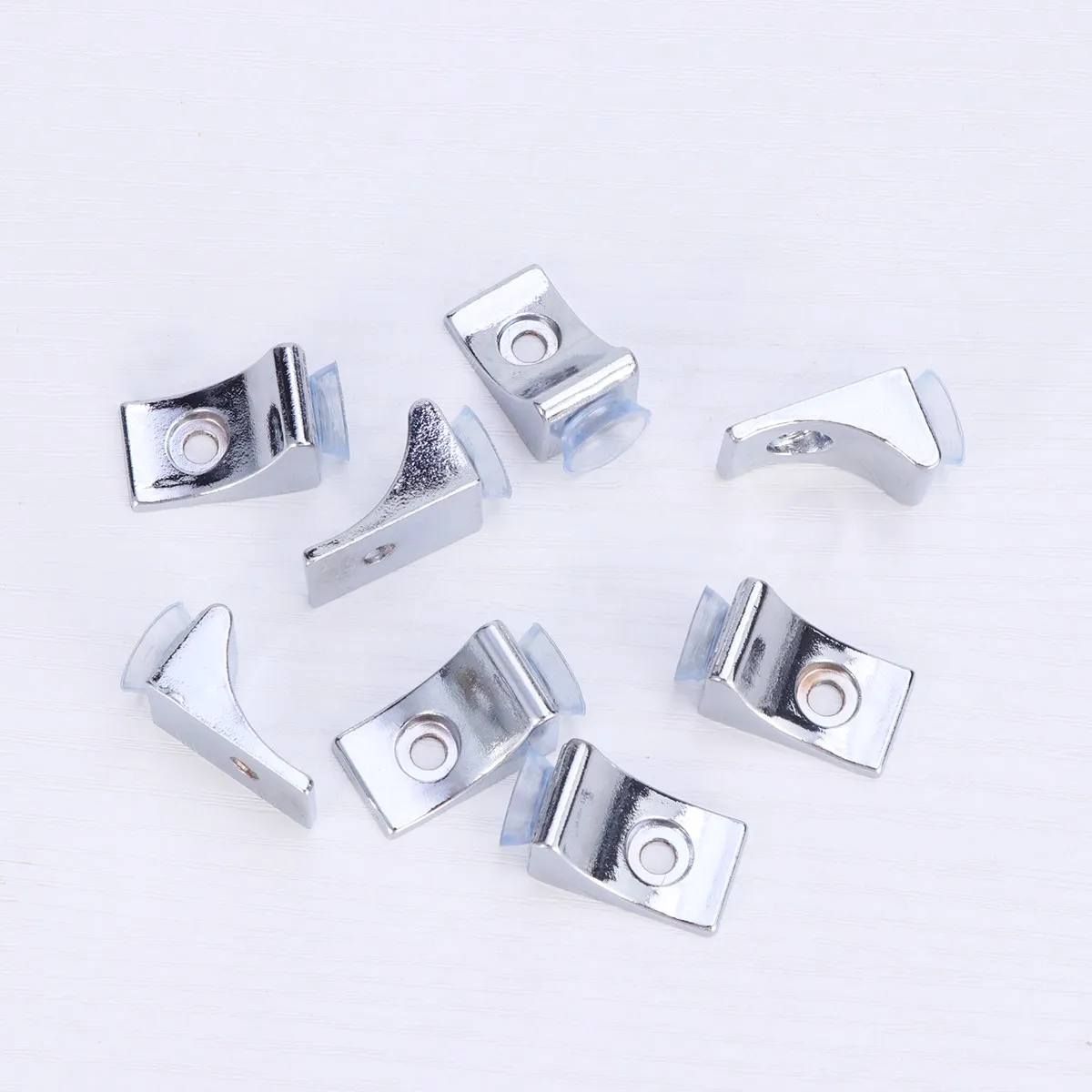 8Pcs Heavy Duty Thickened Zinc Alloy Shelf Support Plate Bracket for Wine Display Bookshelf Closet Shoe Cabinet Solid Wood