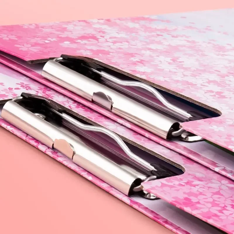 A4 Cute Cartoon Paperboard Clip Document Board Clip Writing Pad Splint Thickened Multifunctional Student Office Stationery