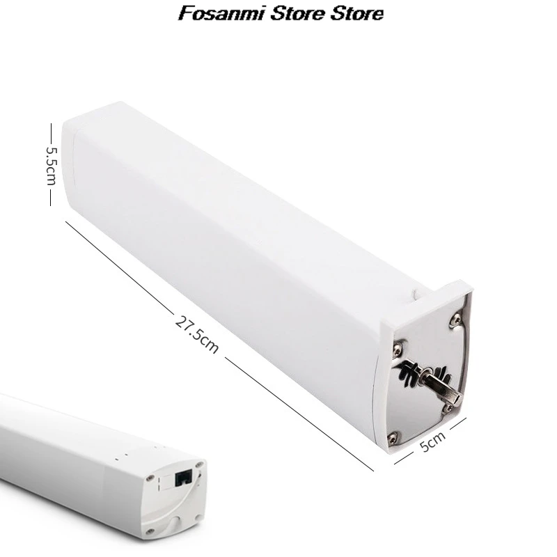 Modern Tech Style Smart Curtain Track Remote Control Electric Motorized Rail 100KG Load Ultra Quiet 22dB Zigbee WiFi Compatible
