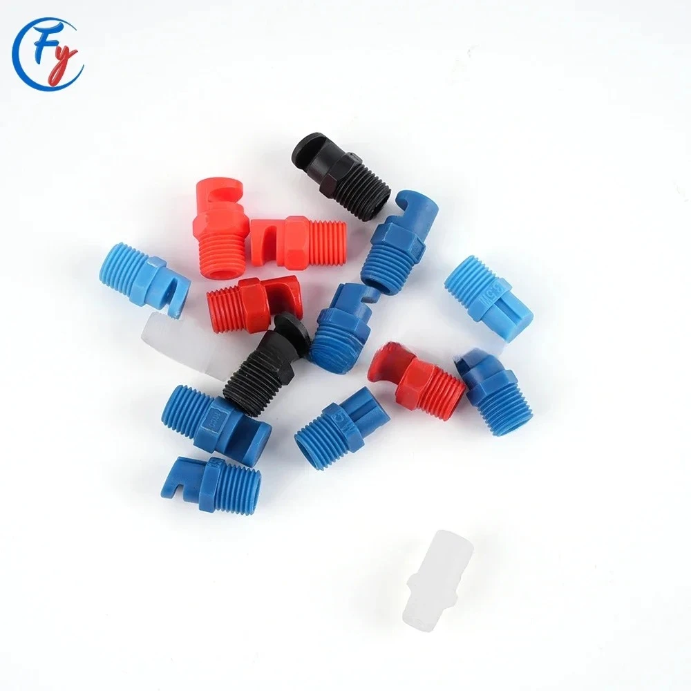 1/8'' -3/4'' PU PP Flood Spray Jet Nozzle, K‑Type Flat Fan Water Curtain Nozzle, Polyurethane Industrial Spray Nozzle Tool