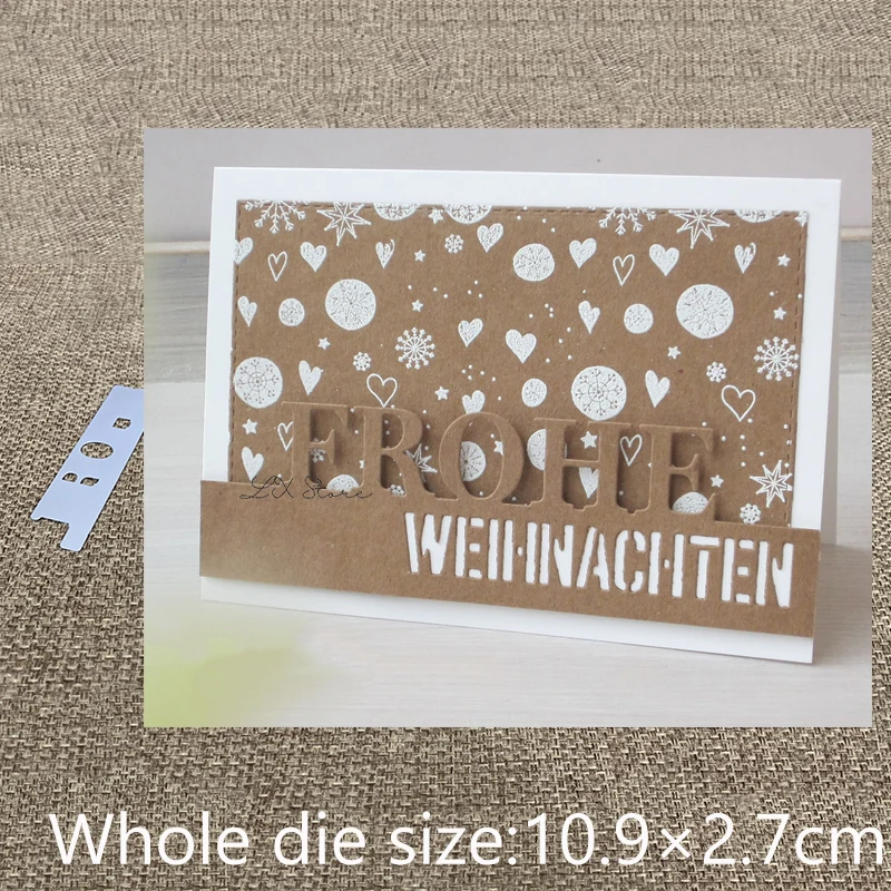 New Design Craft Metal stencil Cutting Dies German Christmas decoration scrapbook die cuts Album Paper Card Craft Embossing