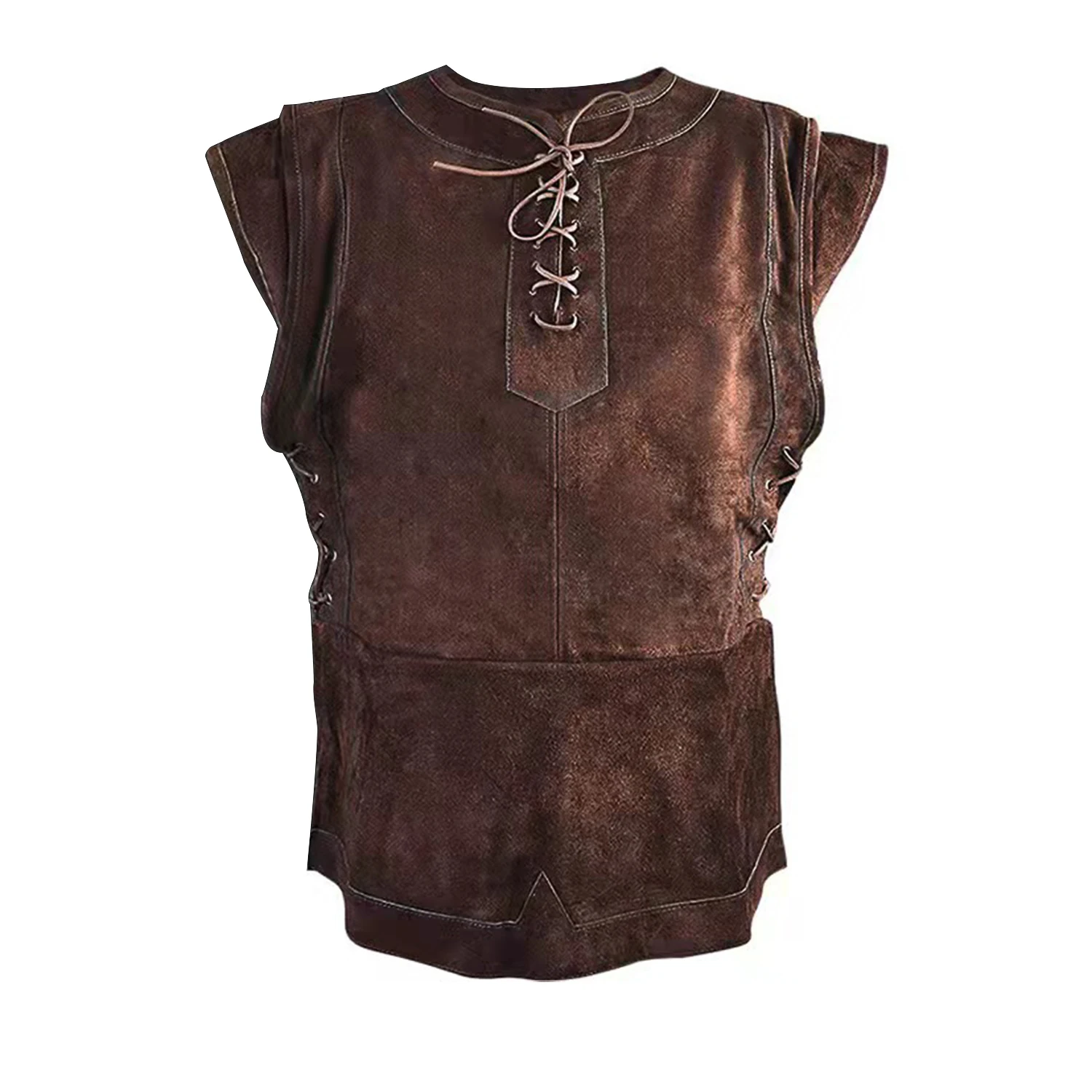 Coletes Punk Medieval dos homens, Traje Cosplay Vikings, Armadura Peito Adulto, Roupa Super Larp, Casaco Jersey Halloween