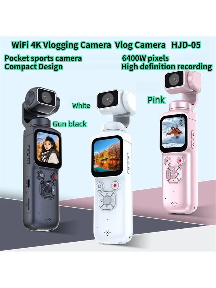 AliExpress JSAMAZING 4K WiFi Vlogging Camera 1.72" Touchscreen Mini DV Camcorder Portable Video Recorder for Sport Bike Travel Police Law Enforcement