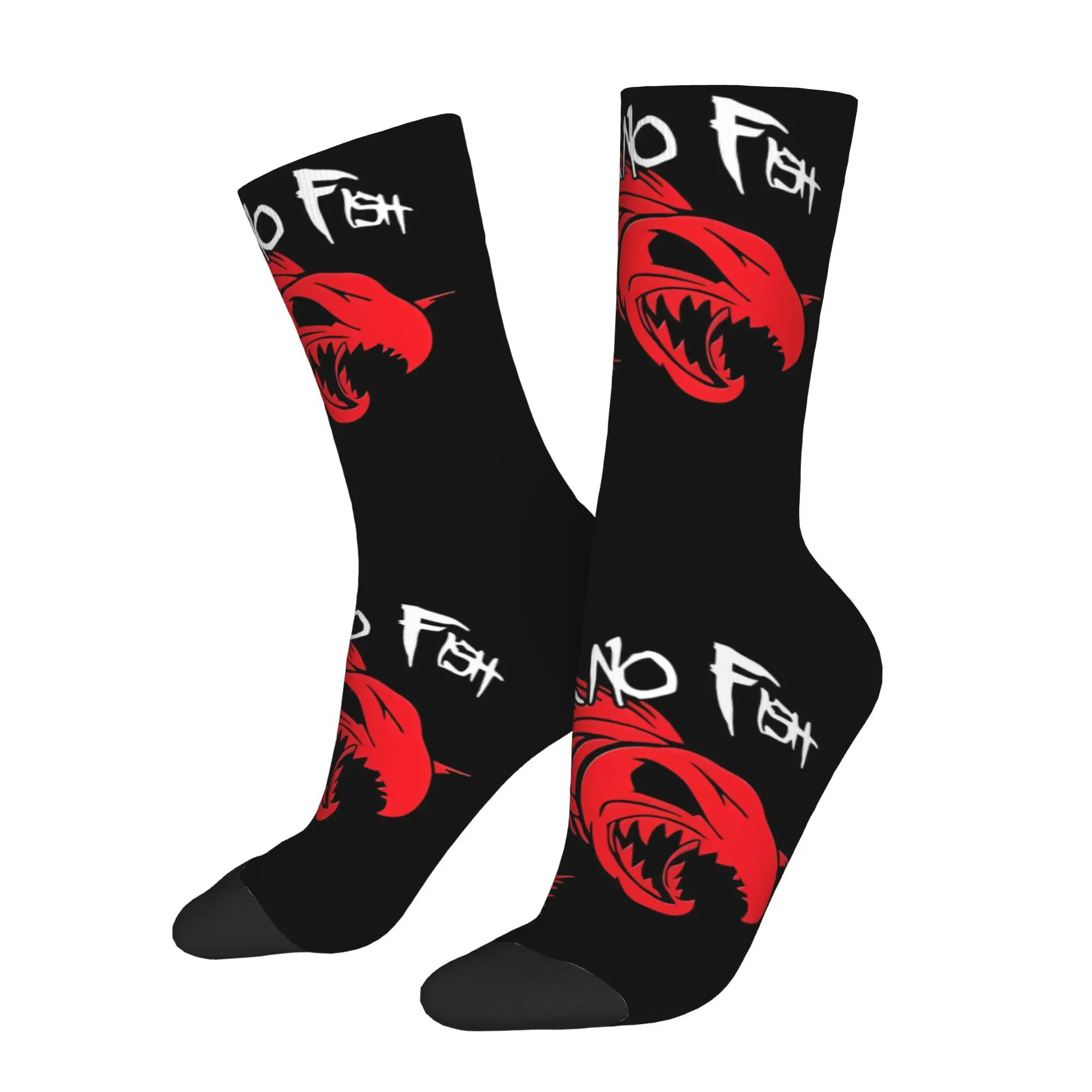 

Retro Gloom Fear No Wild Fish Men's Socks Unisex Hip Hop Crazy Crew Sock Gift