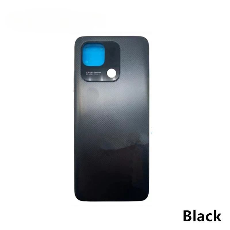 Redmi10C Housing For Xiaomi Redmi 10C Plastic Battery Back Cover Repair Replace Door Rear Case + Logo