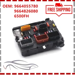 6500FH 9664826080 9661708280 9664055780 New Fuse Box Control Unit Assembly BSM-L11 For Peugeot 307 Citroen C4 Low Configuration