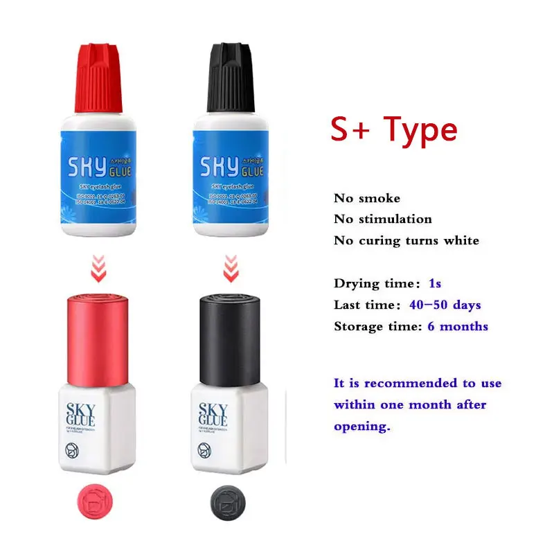 5ml Red Cap Korea Sky Glue for Eyelash Extension Strongest And Fastest Dry Glue Adhesive Eye Lash Makeup Tool