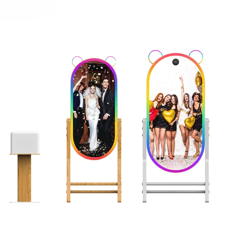 32 40 43 65 Inch Smart Portable Set Me Photo Mirror Booth Machine With Built-in Camera For Party Wedding Events