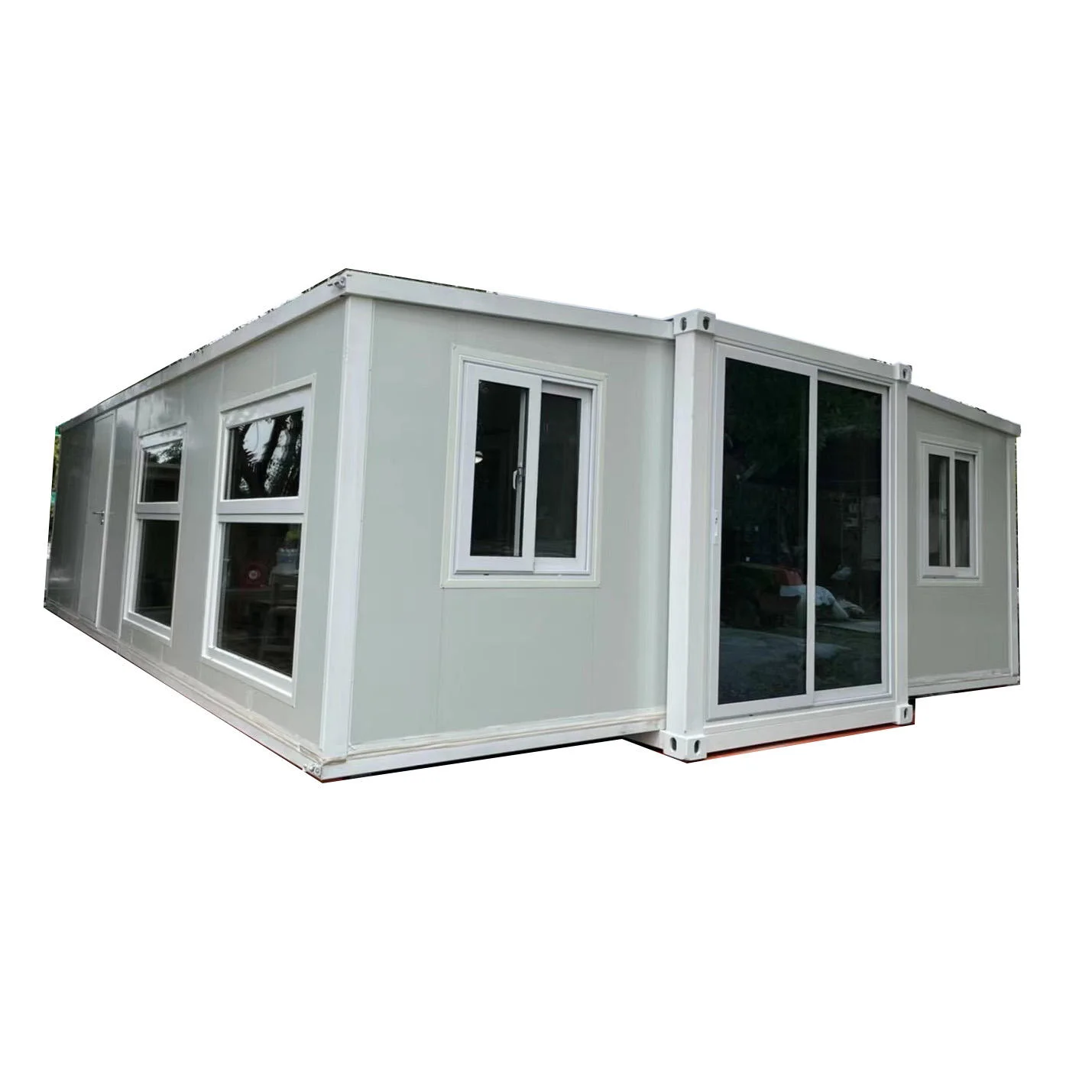 Large Space Double Wing Folding Luxury Prefabricated 20ft 40ft Expandable Container House