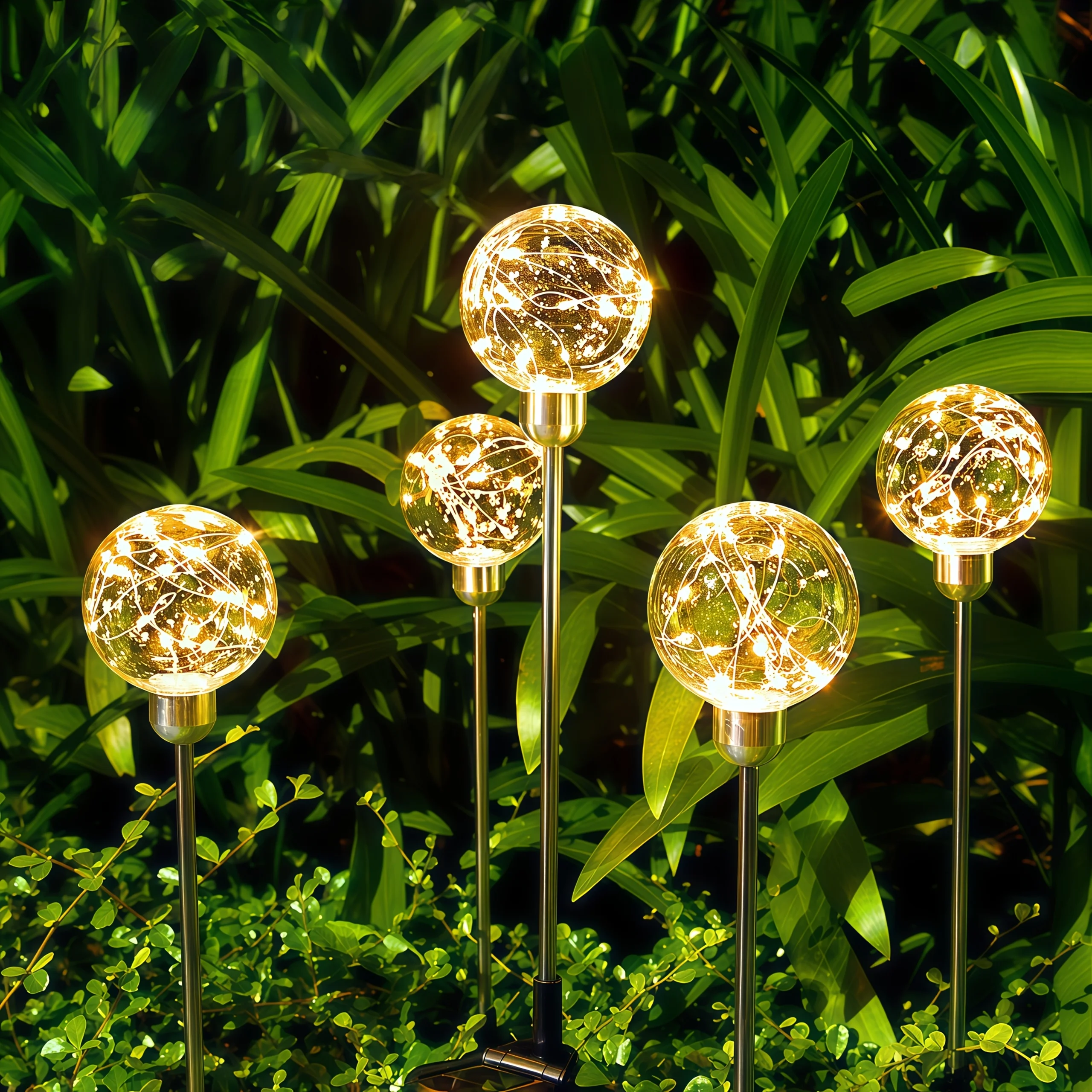 

2/4 Pack Solar Garden Light Solar Outdoor Lawn Lights Stake Lamp for Pathway Garden Decorations Yard Patio Landscape Sun Lamp