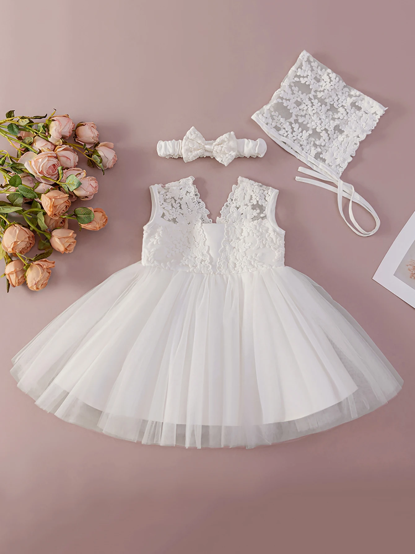 New Design Girls Wedding Party Sleeveless Lace Tutu Princess Dress Baby Girl Birthday Dresses for Kids