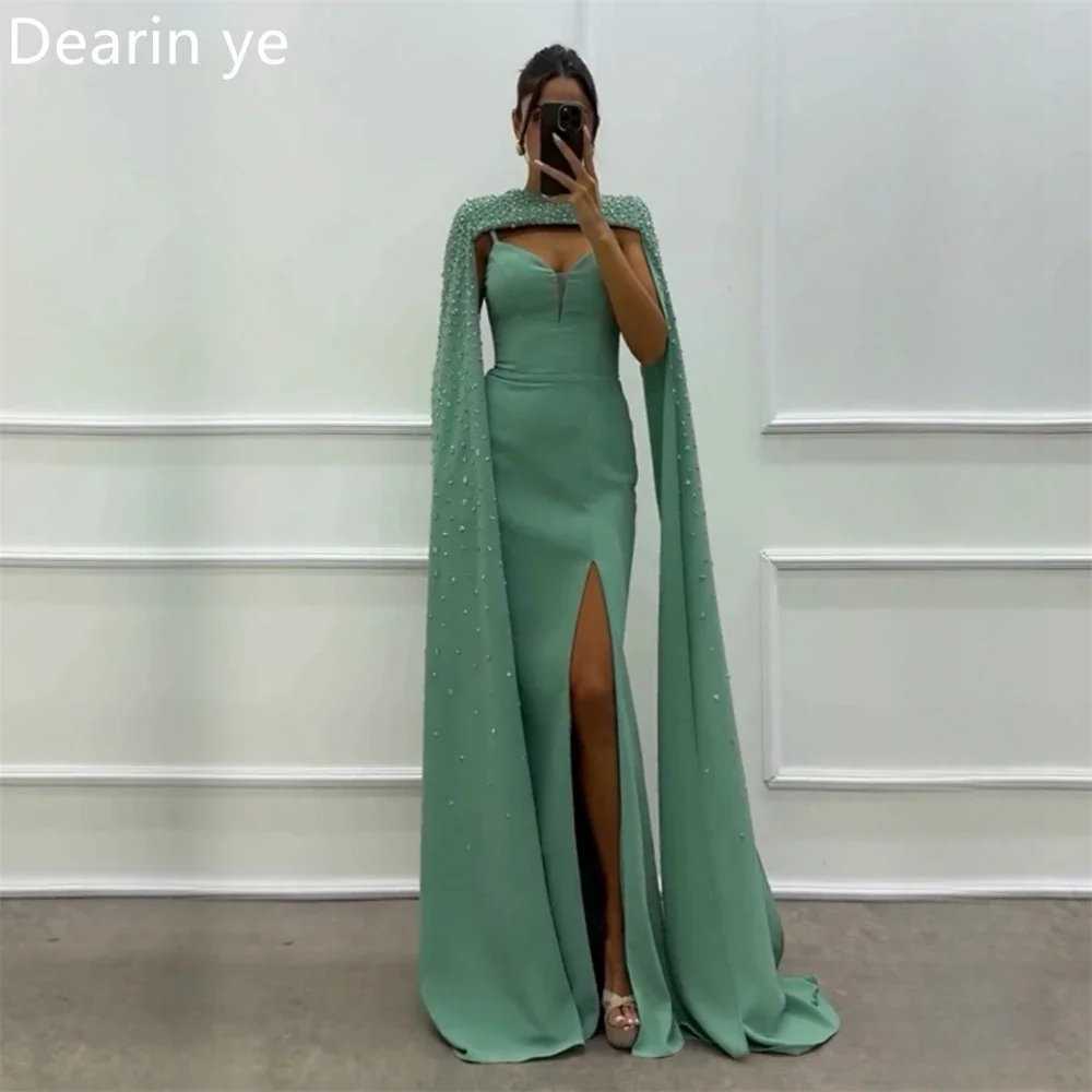 

Evening Gown Saudi Arabia Dearin Strapless Column Floor Length Skirts Bespoke Occasion Dresses Formal Prom Dress