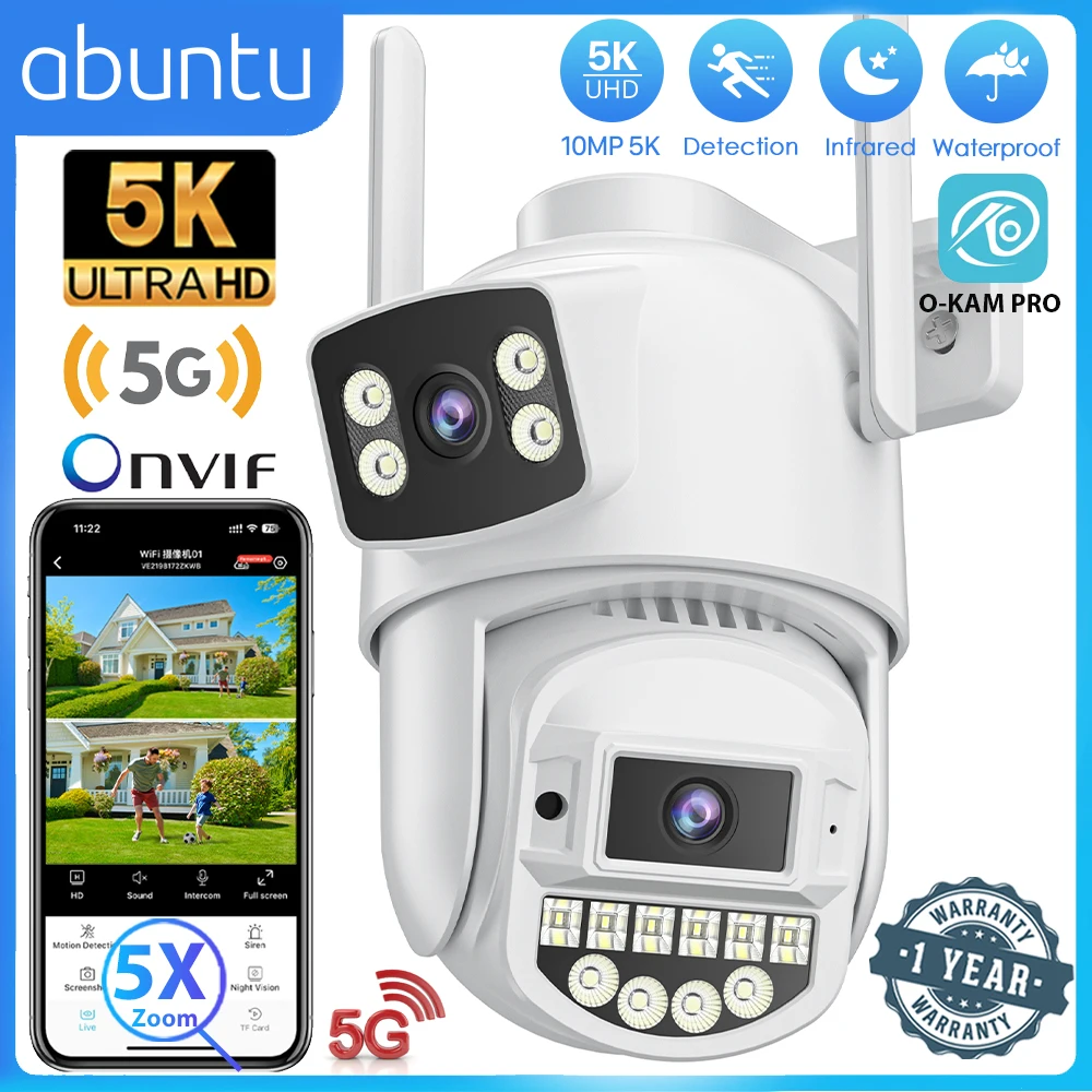 wifi camera de vigilancia ao ar livre 10mp 5k camera ip lente dupla deteccao humana 5x zoom digital 8mp 4k wifi camera de seguranca 24g 5g 01