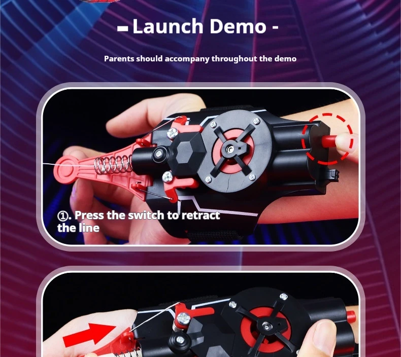 Neue Spider-Man Spinnennetz-Launcher Spielzeuge Spiderman Netz-Shooter Cosplay Modell ML Legends Webshooter Handschuhe Zubehör Geschenk für Kinder – Detail 8
