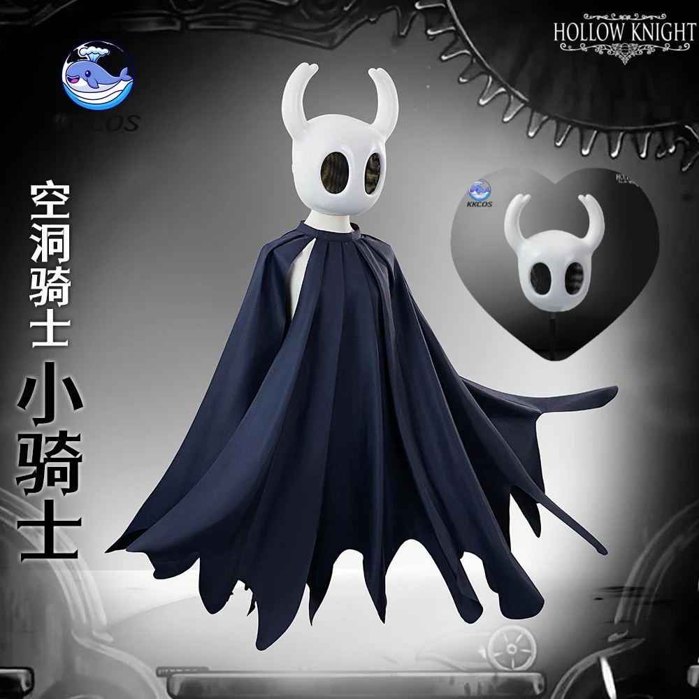 KKCos Hollow Knight Silksong Hornet Cosplay-Kostüm Schattenritter-Umhang Kampfversion Halloween-Party