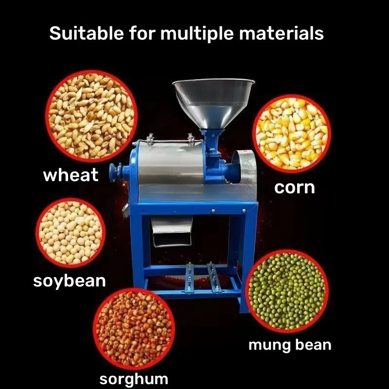 소형 자동 가정용 밀가루 제분기 옥수수 밀 곡물 밀기울 분리 가정용 곡물 가공 기계