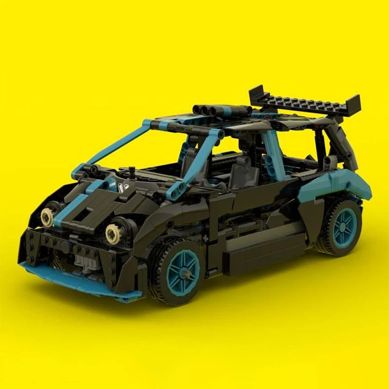

700PCS Technic Series Renaultses Twingos RS Sports Car Rear V6 Engine MOC DIY Education Model Building Blocks Birthday Toys Gift