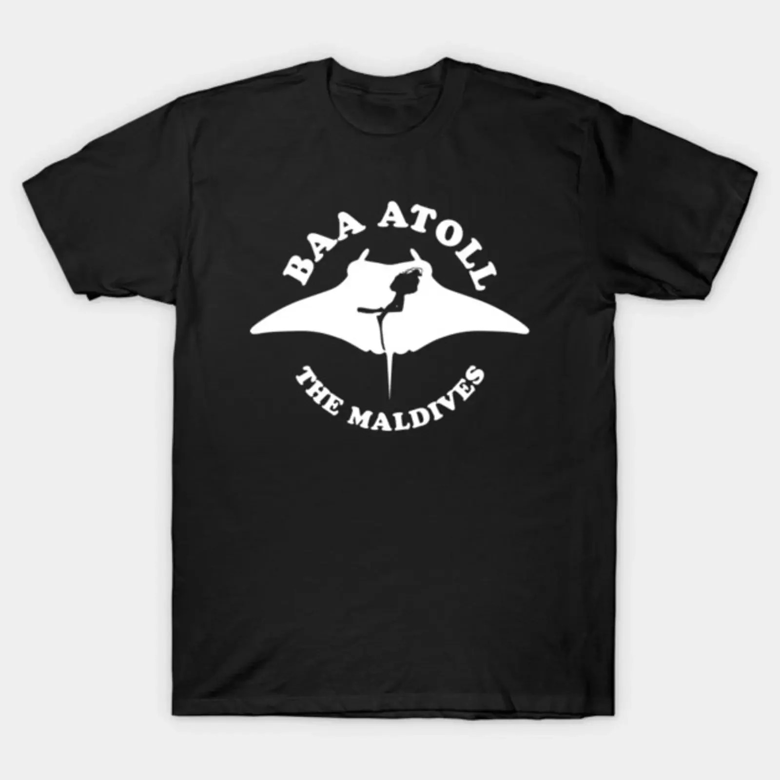 Baa Atoll The Maldives Swimming With Manta Rays T Shirt vintage Washed graphic Unisex Versatile Breathable Soft fashion Stylish