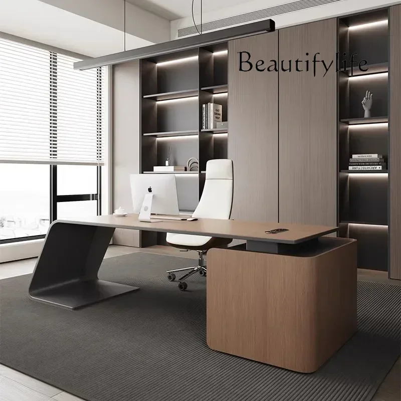 N49 J Conference Manager Luxury Shaped Office Desk Designer High Quality Unique Boss Desks Reading Customized Escritorio