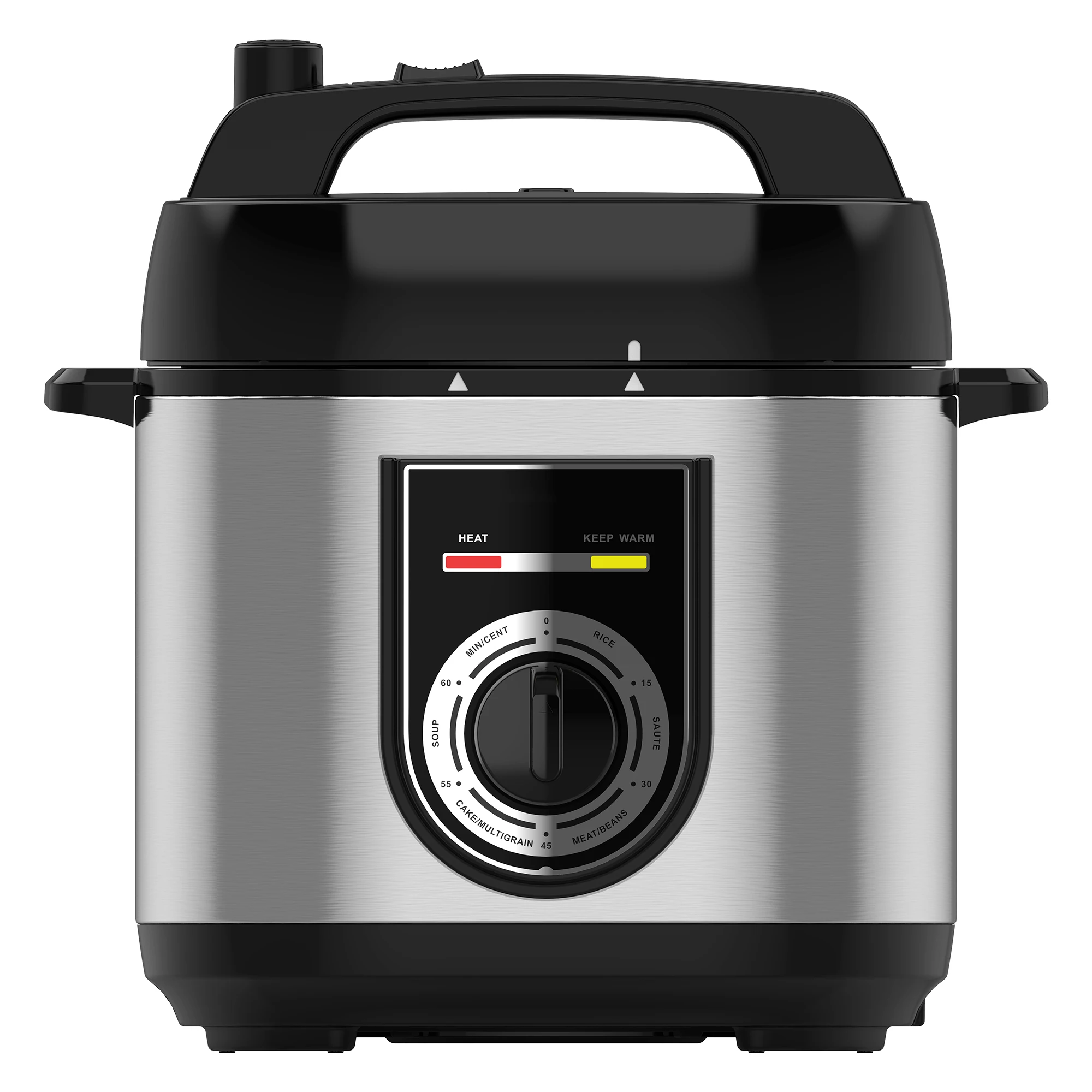 Electric Pressure Cooker 1000W 6L Large Capacity Overheat Protection Saute Knob Multifunctional Manual Pressure Release Cooker