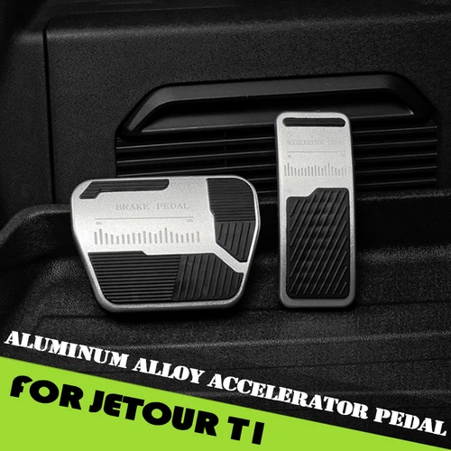 Pedal de freno y acelerador de coche apto para Jetour Traveller T2 Shanhai T1 2023-2025 Pedal antideslizante de aleación de aluminio modificado