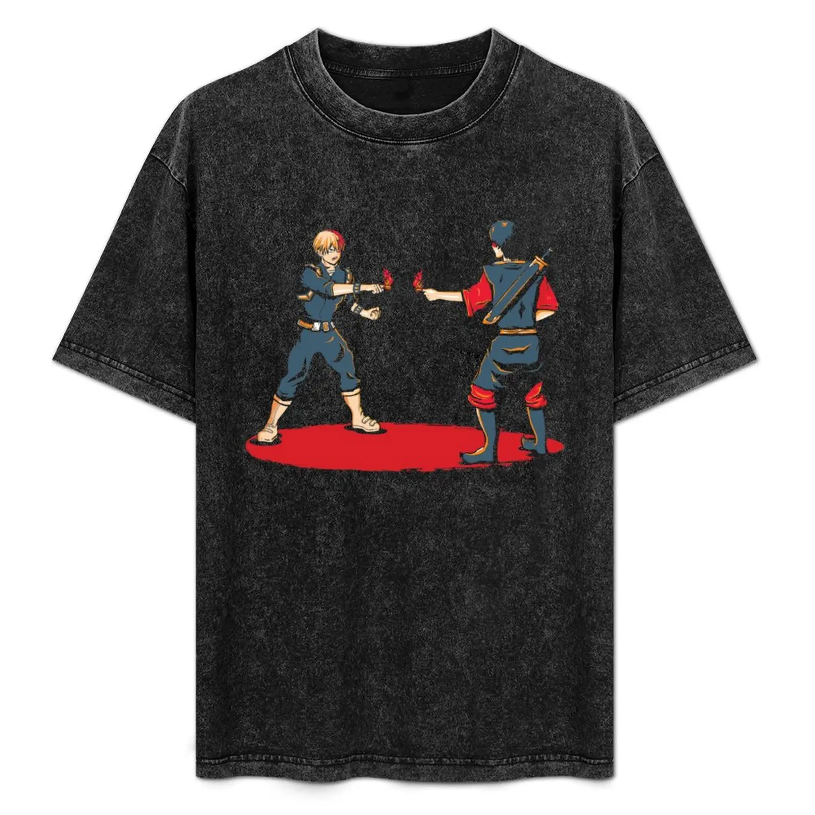 

Todoroki Zuko pointing T-Shirt Vintage Print Crew Neck Tee