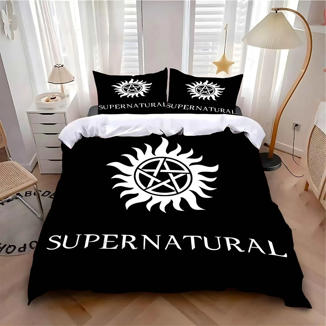 

Supernatural Bedding Set Supernatural TV Series Sam Dean Duvet Covers Pillowcase Bedclothes Bed Linen Set Decor Home