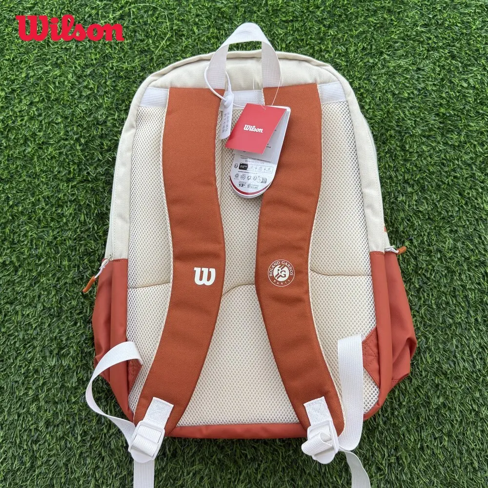 Wilson 2025 Roland Garros Team Backpack Tennis Bag Multi-Functional Large Capacity Shoulder Sports Backpack for Men and Women
