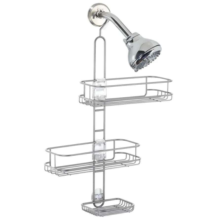 

iDesign Linea Adjustable Shower Caddy Stainless Steel Silver