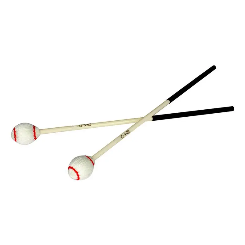 XFDZ Mazo de marimba blanco, palo de marimba, martillo de tambor, accesorios de percusión circulares blancos
