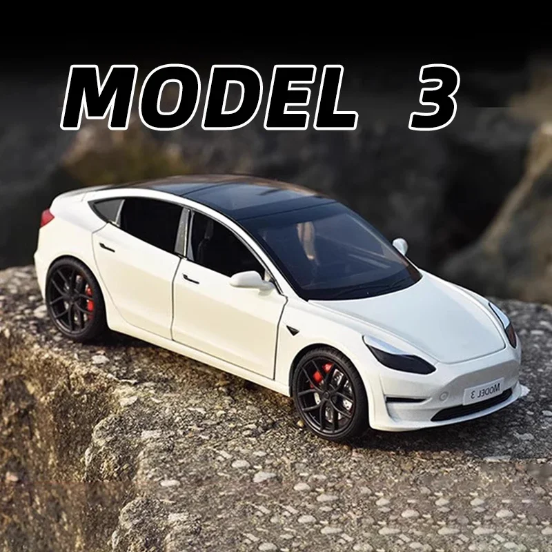 

1:24 Tesla модель 3 Y S X, модель автомобиля из сплава, игрушка из литого металла, игрушка со звуком и искусственными элементами для детей, автомобиль