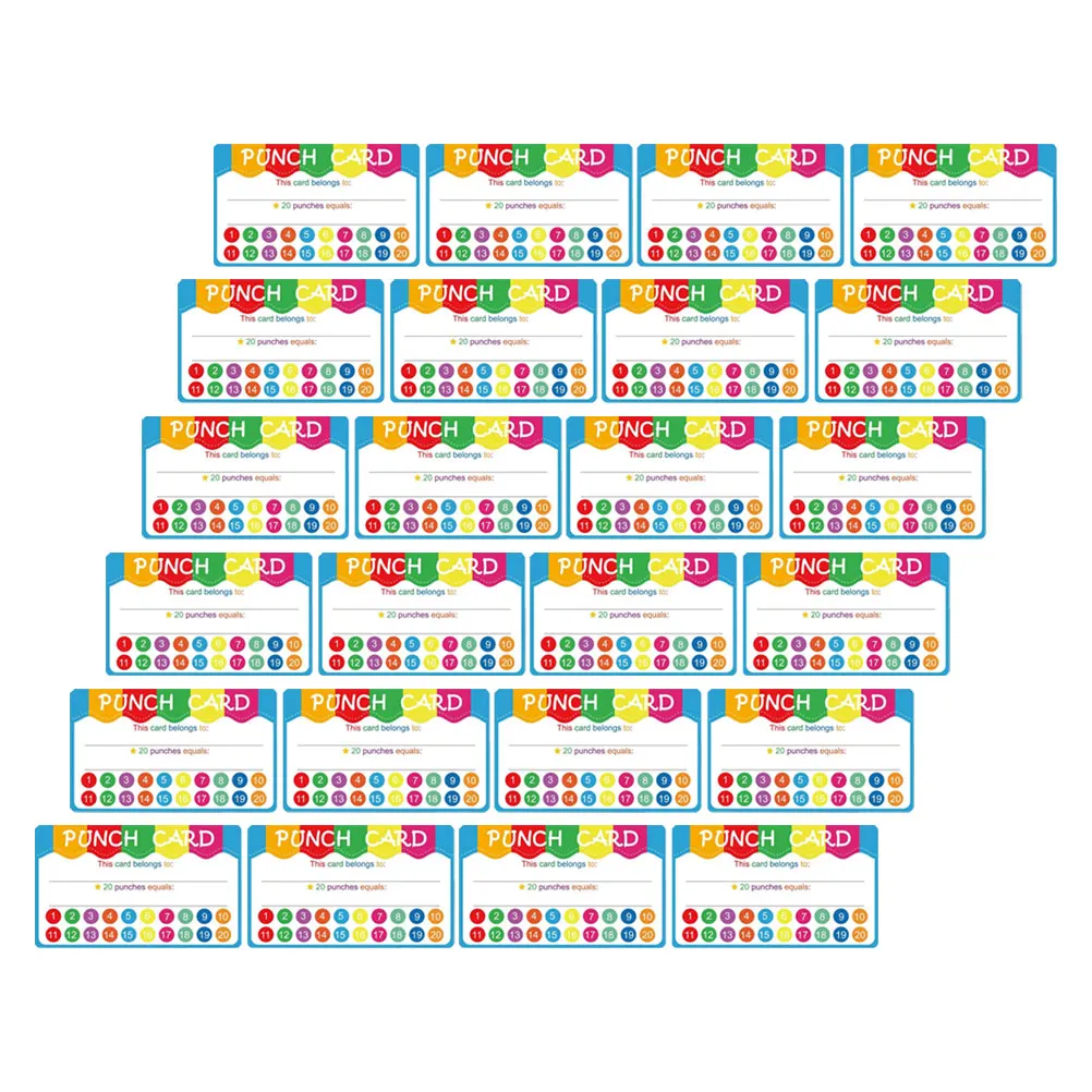 

50pcs Cartoon Incentive School Encouragement Adorable Teaching Paper Punch Creative Encouragement Tools Motivational