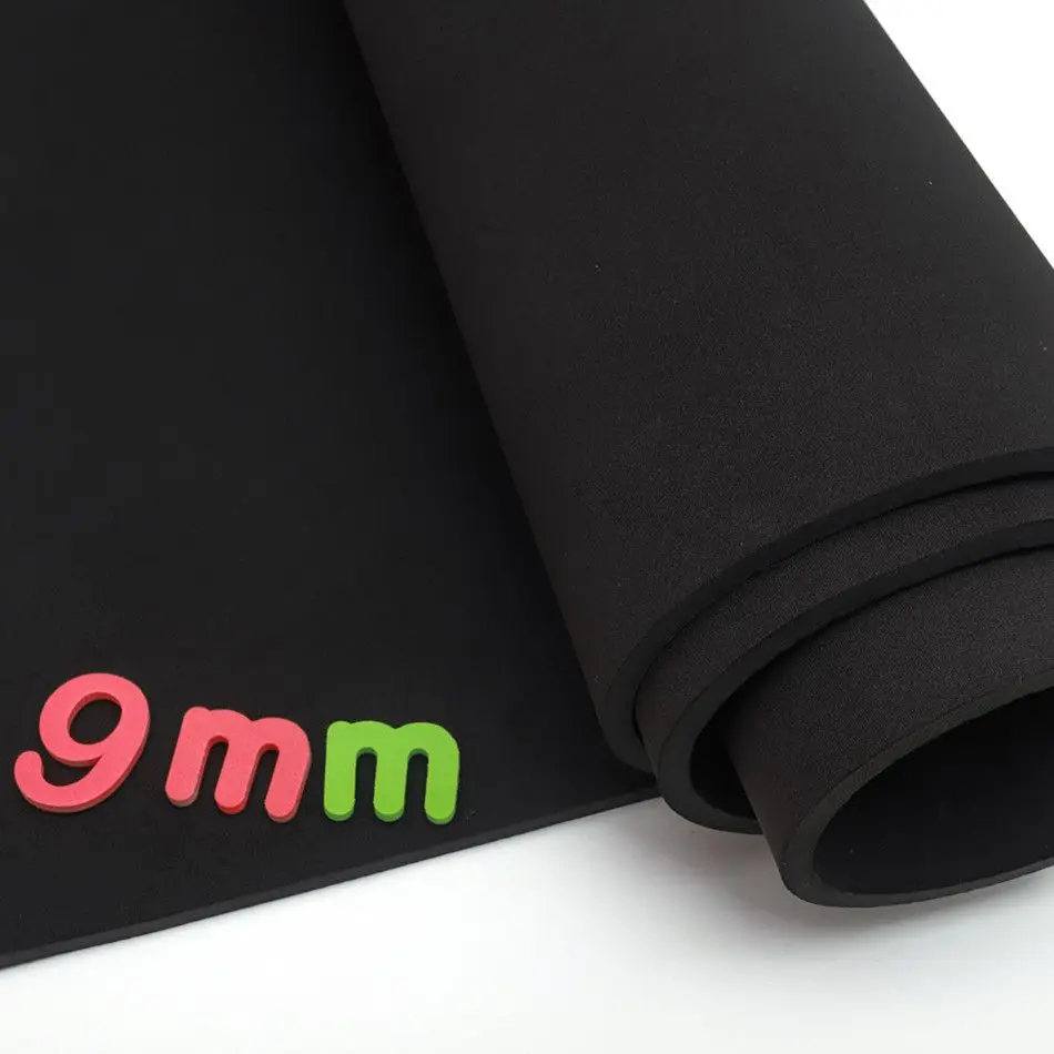 

SBR, 9mm wetsuit neoprene sewing cloth, extra thick black wet cloth, double sided, waterproof, windproof, shockproof,