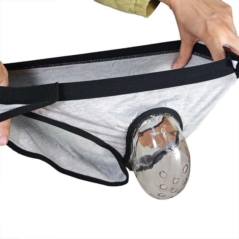 Man Protective Underwear Penis Shell After Circumcision Crotch Protector Underpants Cover Phimosis Circumcision Anti-sensitive