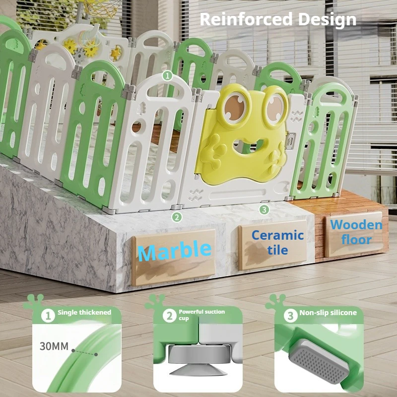 

Baby Playpen Indoor Home Nursery Play Yard Safety Fence Portable Foldable Expandable Extra Large Nontoxic Baby Playground