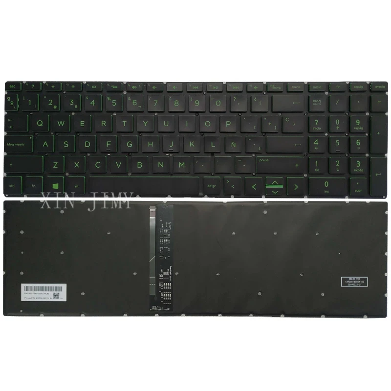 

KBHUB US Spanish Laptop keyboard For HP Pavilion GAMING 15-CX TPN-C133 15-DK 15T-DK TPN-C141 15-EC TPN-Q229 17-CD TPN-C142 16-A