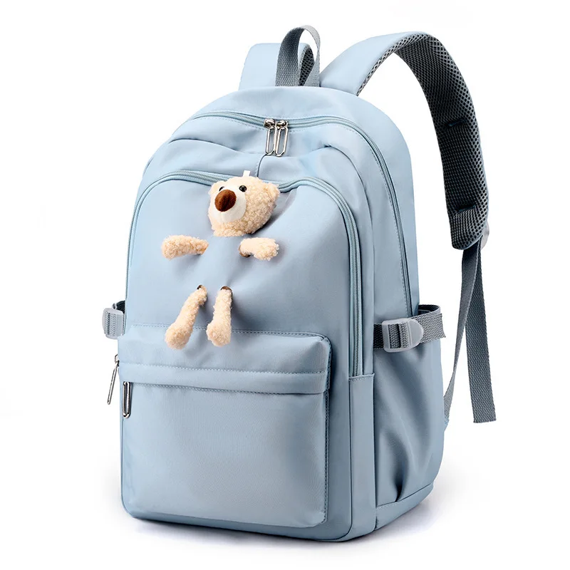 High Quality Simple Travel Large Capacity Backpack For Girls Middle School Students Casual School Bag For Children Gifts