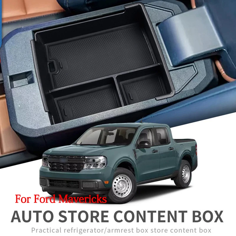 

Storage Box For Ford Maverick Armrest Box Gas Car Room Interior Decoration Auto Accessories