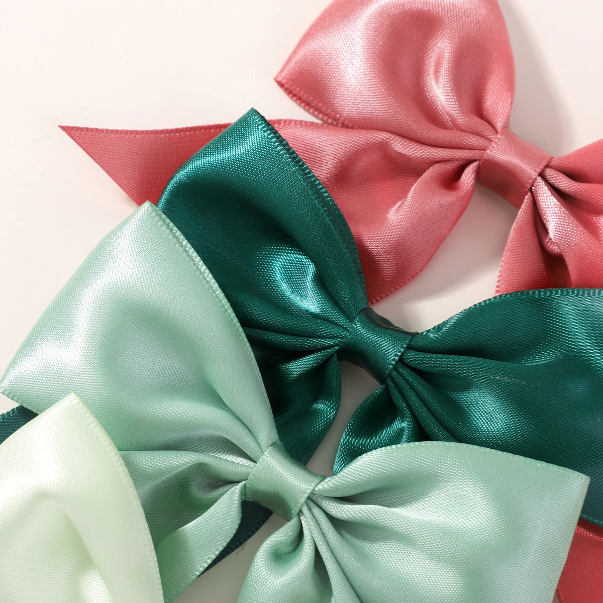 6 pçs/set arco de natal grampo de cabelo para meninas do bebê cor sólida fita bowknots grampos de cabelo moda crianças headwear acessórios para o cabelo