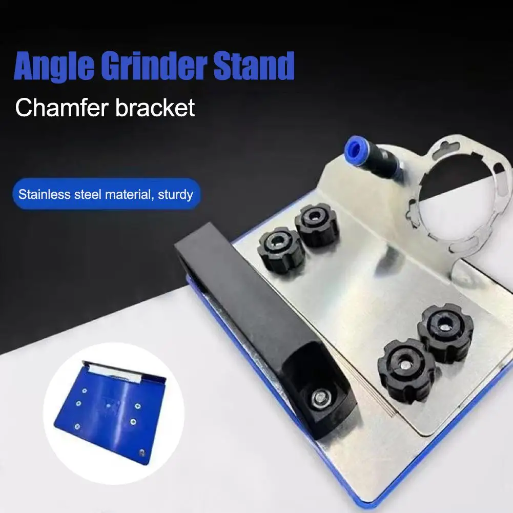 Support de meuleuse d'angle de type 100 pour la coupe de carreaux, le métal, la céramique, le cadre de chanfreinage, le support de meuleuse d'angle portable à 45 °