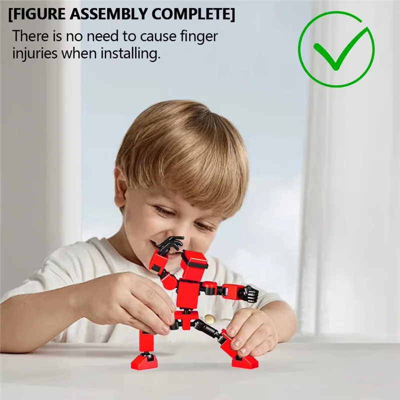 Roboter-Actionfigur, bewegliches mechanisches Mini-Modell, ideales Schreibtischgeschenk für Sammler A