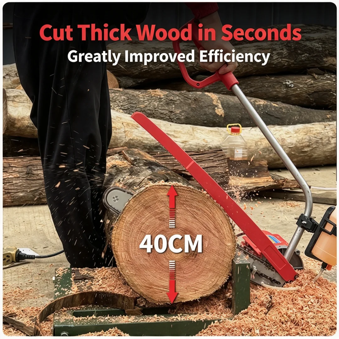 220V High Power Plug-in Electric Chainsaw Household Firewood Cutting Machine Rural Log Cutting Saw