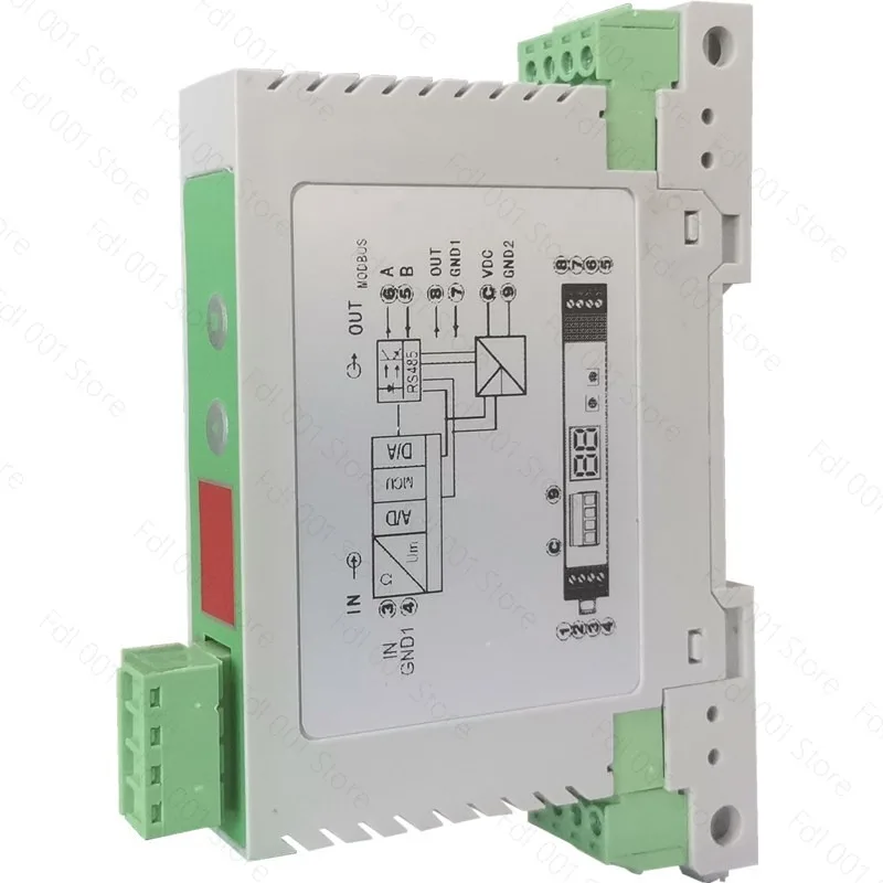 Single-channel Modbus RS485 converter 0-5V/0-10V/4-20mA analog A0 output module clipper board