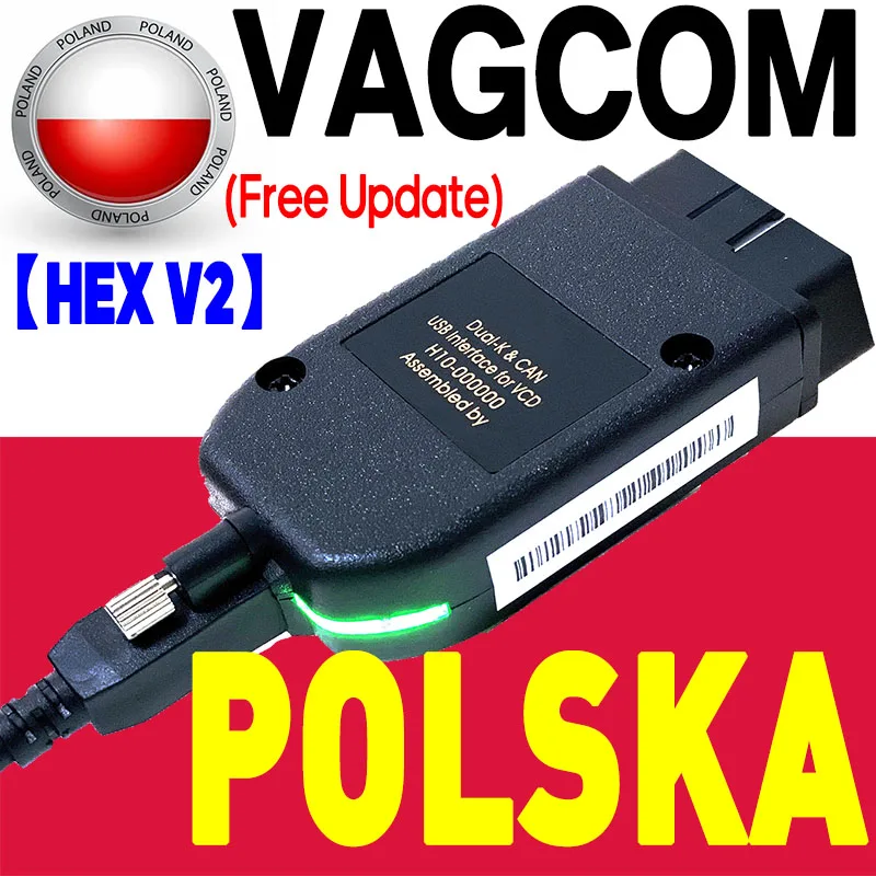 2025 Newest V24.7 VAG HEX V2 Interface For VAGCOM VAG COM VW-AUDi Professional Scan Code Upgrade Hardware AUTO COM VCDS TOOL