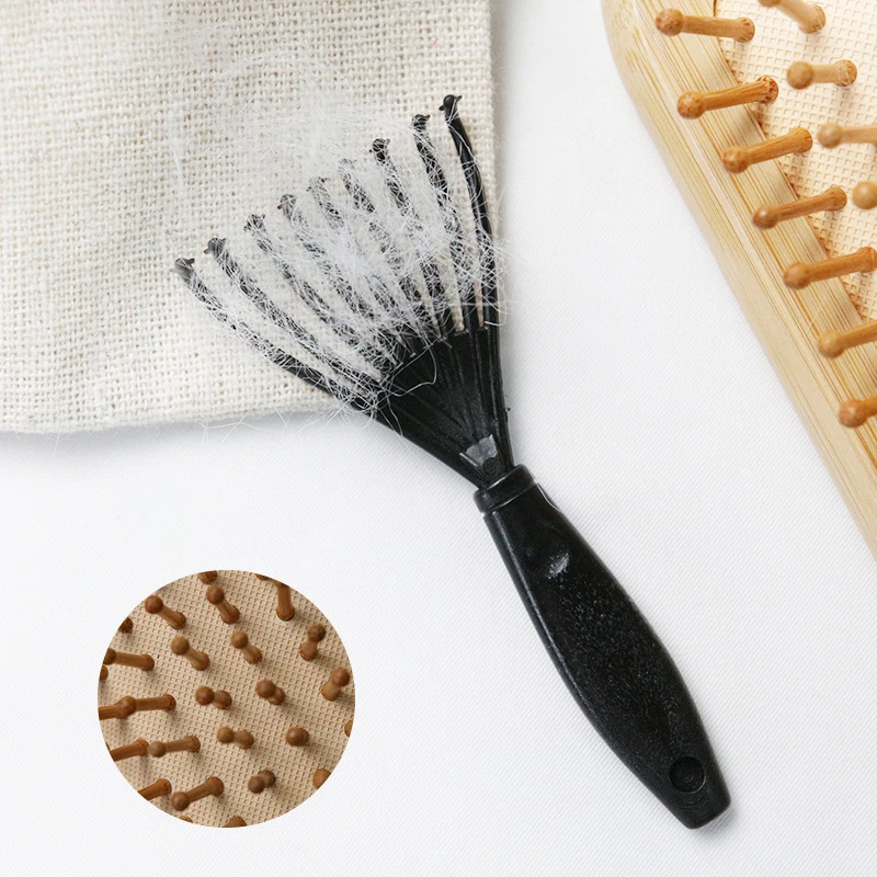 1piece of comb brush cleaner plastic handle cleaner brush remover embedded hair tool cleaning product Special for real hair wigs